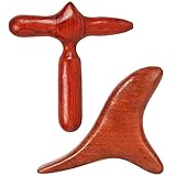 Guador Holz-Nackenmassagegerät, 2 Stück Dreieckige Knobble-Massagegeräte...