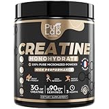 Micronized Creatine Monohydrate powder 100% pure - 90 servings - Unflavored...