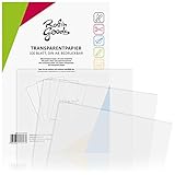 Robin Goods® 100 Blatt Premium Transparentpapier DIN A4, 110g/m², Super...