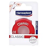 Hansaplast Fixierpflaster Classic (5 m x 1,25 cm), Tapeband zur einfachen...