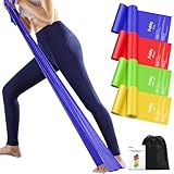 4er-Set Fitnessbänder Resistance Bands 2m Lang Gymnastikband, Fitnessband...