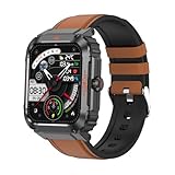 Fhkpsqkcn ET550 Smartwatch Herren Damen Fitness Uhr Sport Hohe Auflösung...