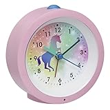 TFA Dostmann Analoger Kinder Wecker Einhorn, 60.1033.12, mit Pferdemotiv,...