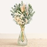 Trockenblumenstrauß mit Vase, Boho, natürliche getrocknete Blume und...
