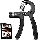 Unterarmtrainer - 5-60 kg Verstellbarer Handtrainer mit E-Book - unterarm...