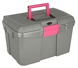Covalliero Putzbox Siena, grau/pink, 40x26x24; Kunststoff, mit...