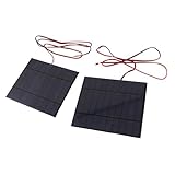 2 Stück DC 5V 500mA 2,5W Solarpanel, Mini Gekapselte Solarzelle 5V,...