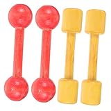 NOLITOY 2 Paare Holz Hanteln für Kleinhanteln Handgewichte aus Holz für...