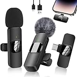 Kabelloses Lavalier Mikrofon für iPhone iPad, Lavalier Mikrofon Wireless,...