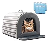Katzen Kühlhaus | Haustierhaus Mit Kühlfach,Gemütliches rutschfest...