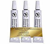 Renz Silikonfett für Kaffeevollautomaten 3 Tuben à 6g Lebensmittelecht...