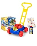 PUSTEFIX Bubble-Mower Rasenmäher I Seifenblasen Kinder Set I Bubble Spaß...
