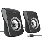 apm Kabelgebundene USB 2.0 Lautsprecher, PC-Computer-Duo-Lautsprecher,...