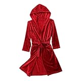 Beavorty Bademantel Herren Kapuzenbademantel Leicht Warm mit Taschen...