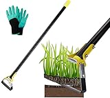 MELVTATA Gartenhacke Hacke Gartenwerkzeug 152cm Steigbügelhacke zum...