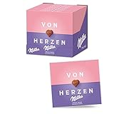 Milka Von Herzen Pralinés Erdbeer-Crème 10 x 110g, Pralinen aus zarter...