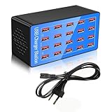USB-Ladestation, 20 Ports 100W/20A Desktop-Ladestation, USB-Ladegerät mit...