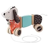 howa Nachziehtier ab 1 Jahr - Nachziehspielzeug Hund Fidi aus Holz,...