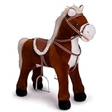 Pink Papaya Stehpferd zum draufsitzen | 60cm Spielpferd zum Reiten Max |...