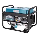 Könner & Söhnen KS 3000G - Hybrid Benzin-LPG 4-Takt Stromerzeuger, Kupfer...