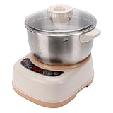 OPPWONG Teigmixer mit Fermentierungsfunktion, 120 W, 5 L, Edelstahl,...