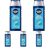 NIVEA MEN Shampoo mit Menthol, Shampoo ohne Silikone erfrischt und stärkt...