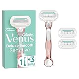 Gillette Venus Deluxe Smooth Sensitive Rosegold Rasierer Damen,...