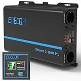 EDECOA Wechselrichter 2000w Reiner Sinus Spannungswandler 12v 230v LCD 2X...