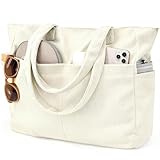 beifon Cord Strandtasche xxl Familie 25L mit Reißverschluss, Groß Tote...