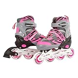 Kids Globe Street Rider Inlineskates (Inliner) rosa/grau, verstellbar von...