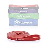 BODYMATE Fitnessband 208 cm, elastisches Widerstandsband aus Naturlatex,...