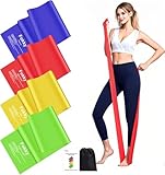Fokky Fitnessbänder 4er-Set, Resistance Bands 2M Fitnessband,...