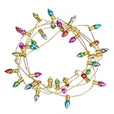 Ciieeo 4 Stück Lichterkette für Puppenhaus Weihnachtsdeko mit Kupferdraht...