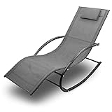 BITUXX Sonnenliege Gartenliege Relaxliege Schaukelliege Liegestuhl...