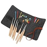 CENRF Häkelnadel-Set – Buchenholz, ergonomischer Griff, Häkelnadeln mit...