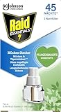 Raid Essentials Mückenstecker 45 Nächte Nachfüller, Elektrischer...