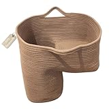 Treppenkorb aus stabiler Baumwolle in Beige | Stufenkorb | Treppenkorb...