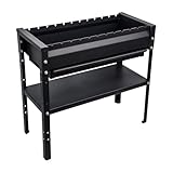 KVOTA Mangal Grill 80 cm – Holzkohlegrill aus 2 mm Stahl, mit 12...