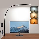 LED Schreibtischlampe Klemmbar, Dimmbare Schreibtischlampe mit 3 Farben und...