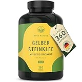 360 Steinklee Kapseln vegan - 1350 mg Tagesdosis - Echter gelber Melilotus...