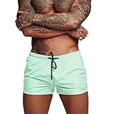 Donason Badehose Herren Schnelltrocknend Badeshorts für Herren Sporthose...