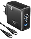 INIU 100W USB C SchnellLadegerät, (GaN Ⅲ) 3 Ports Laptop Netzteil PD PPS...