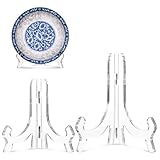 YQQYG Tellerständer Acryl 2 Stück, Klar Platten Ständer,...