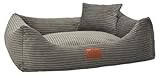 Leo4dog Hundebett Cord Waschbar Bezug Für kleine mittelgroße und große...