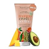 Jean & Len Duschpeeling Mango & Avocado, mit natürlichen Peelingkörpern,...