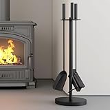 Kingson Kaminwerkzeug-Set mit Bürste, Schaufel und Schürhaken,...