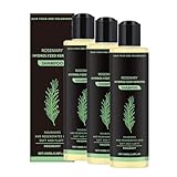 3PCS Rosmarin-Haarwuchs-Shampoo für Frauen und Männer, Natürliches...