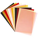 50 Blatt Transparentpapier, Seidenpapier Bunt A4, Transparentpapier...