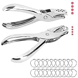 NIUQIGE Lochzange für Papier, 2 Stück mit Lochdurchmesser von 3mm und...