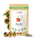 Bio Maca Kapseln mit Bio Vitamin C (Acerola) 120 Stück hochdosiert 503mg...